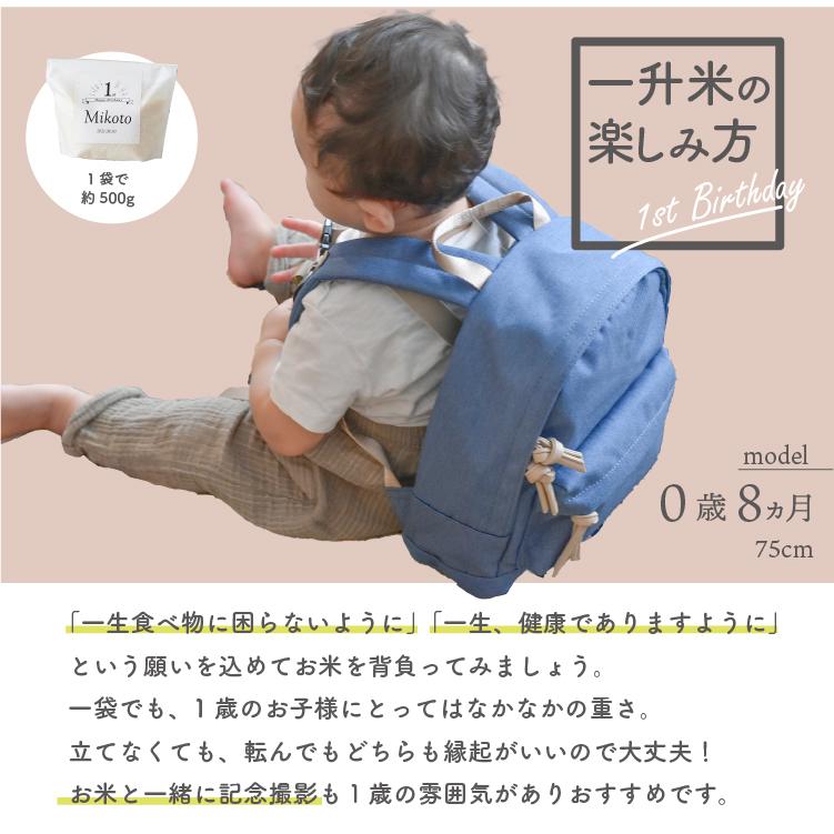 名入れベビーリュック お絵かきステッチシリーズ 一升餅セット バースデイ 名前入り 一升餅 ベビーギフト 女の子 男の子 赤ちゃん 1歳 お誕生日 一升餅リュック お祝い セット おしゃれ 名入れ 小分け50個 リシュマム ブランド 誕生日 プレゼント