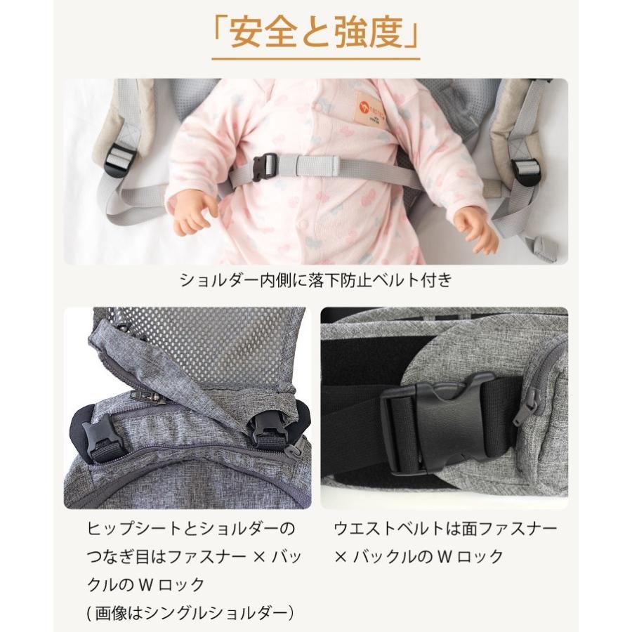 napnap Tran 抱っこ紐 ショルダーストラップ付き 箱、取説付き 美品 ヒップシート Tran（トラン） ダブルショルダー｜napnap公式ショップ