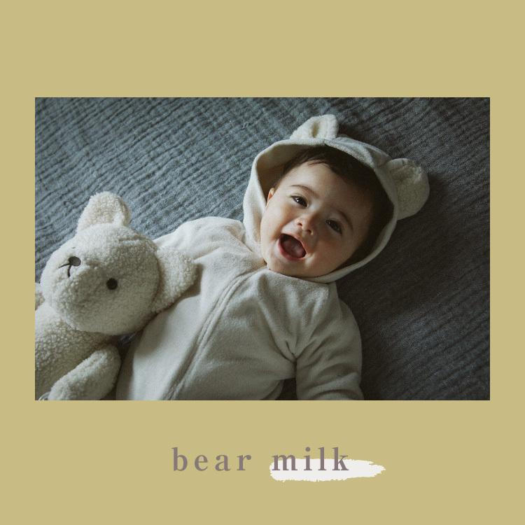 【MARLMARL】ロンパース lullaby 3 bear ナイトウェア lullaby 3 bear milk | ギフト・スタイ・出産祝いのMARLMARL