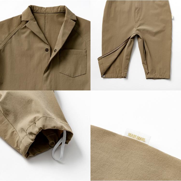 【未使用】MARLMARL プレイウェア 80cm カーキ マールマール プレイウェア ストン 80cm MARLMARL suton ロンパース 外