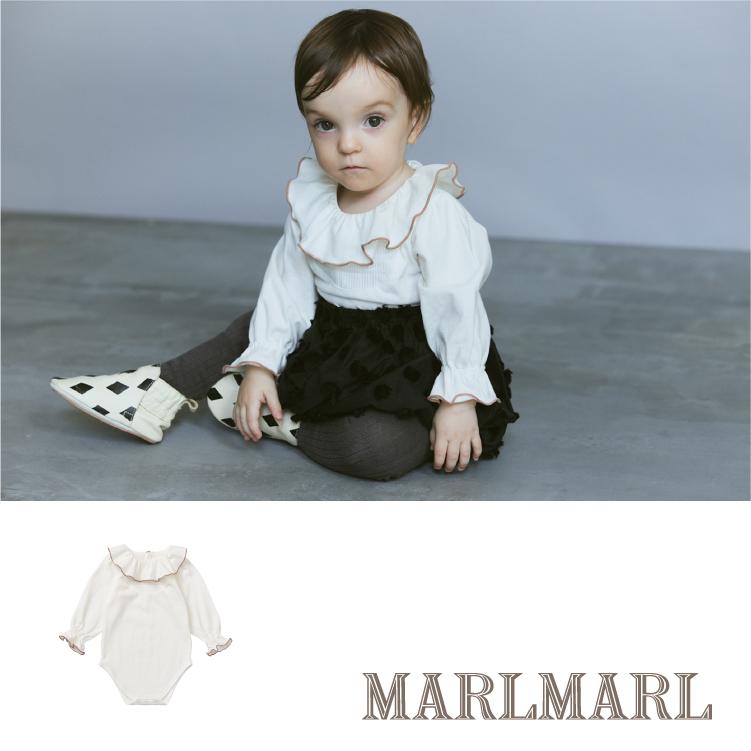 MARL マールマール ボディスーツピンタックフリル bodysuits pintuck 