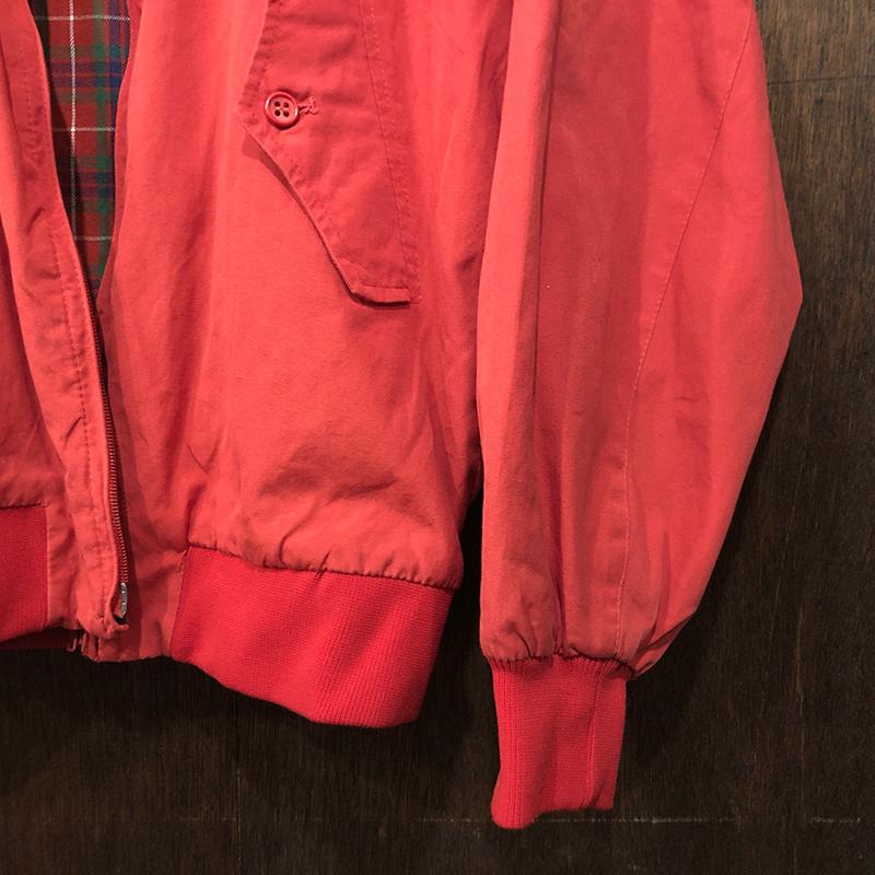 Baracuta G9 Harrington Jacket Scarlet Red Cotton 100% Early Aero Zip 36  Made in England バラクータ G9 ハリントン ジャケット ビンテージ 英国製