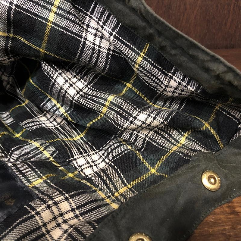 Barbour A128 Hood Sage Dress Gordon Check Inner 3Warrant Barbour A128 Hood Sage Dress Gordon Check Inner 3Warrant
