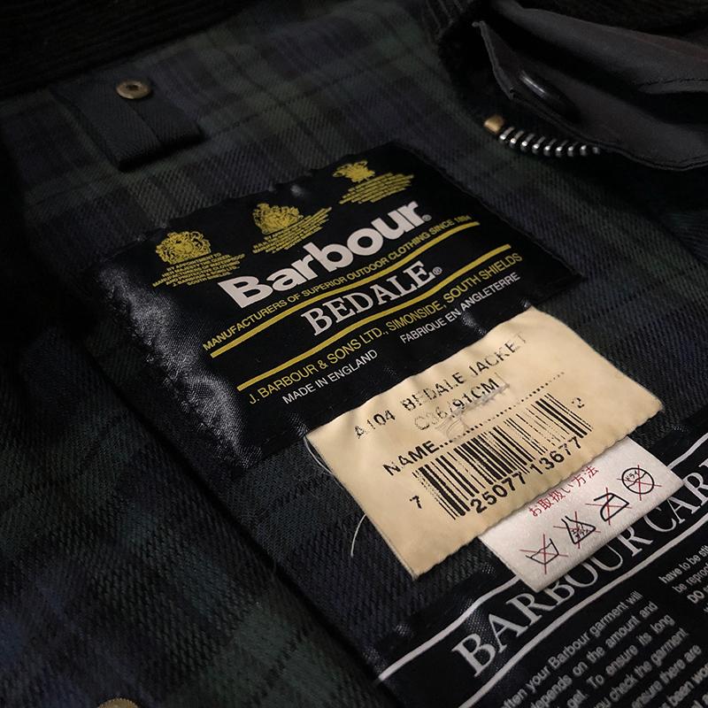 Barbour Bedale Jacket Original 3Warrant Black C36 with Pins バブアー ビデイル