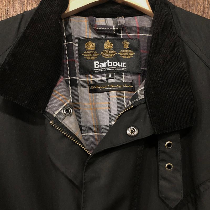 Barbour Outrider Motorcycle Storm Coat Black S Deadstock バブアー