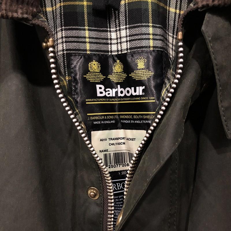 Barbour Transport Jacket Sage C40 バブアー トランスポート