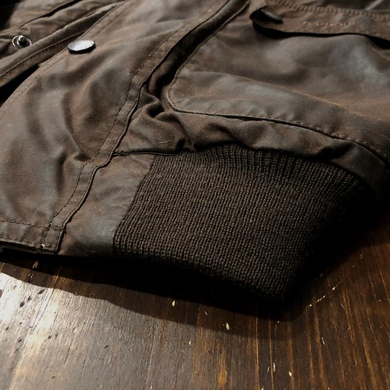 Barbour Wax Flyer Jacket Rustic Brown 3warrant Small Made in Barbour Wax Flyer Jacket Rustic Brown 3warrant Small Made in