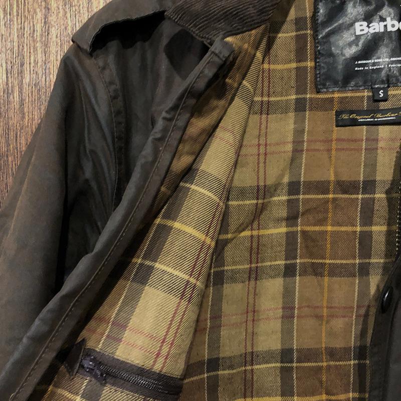 Barbour Wax Flyer Jacket Rustic Brown 3warrant Small Made in Barbour Wax Flyer Jacket Rustic Brown 3warrant Small Made in