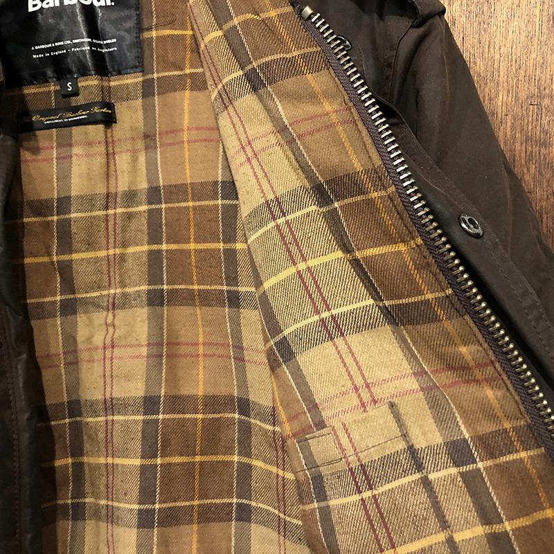 Barbour Wax Flyer Jacket Rustic Brown 3warrant Small Made in Barbour Wax Flyer Jacket Rustic Brown 3warrant Small Made in