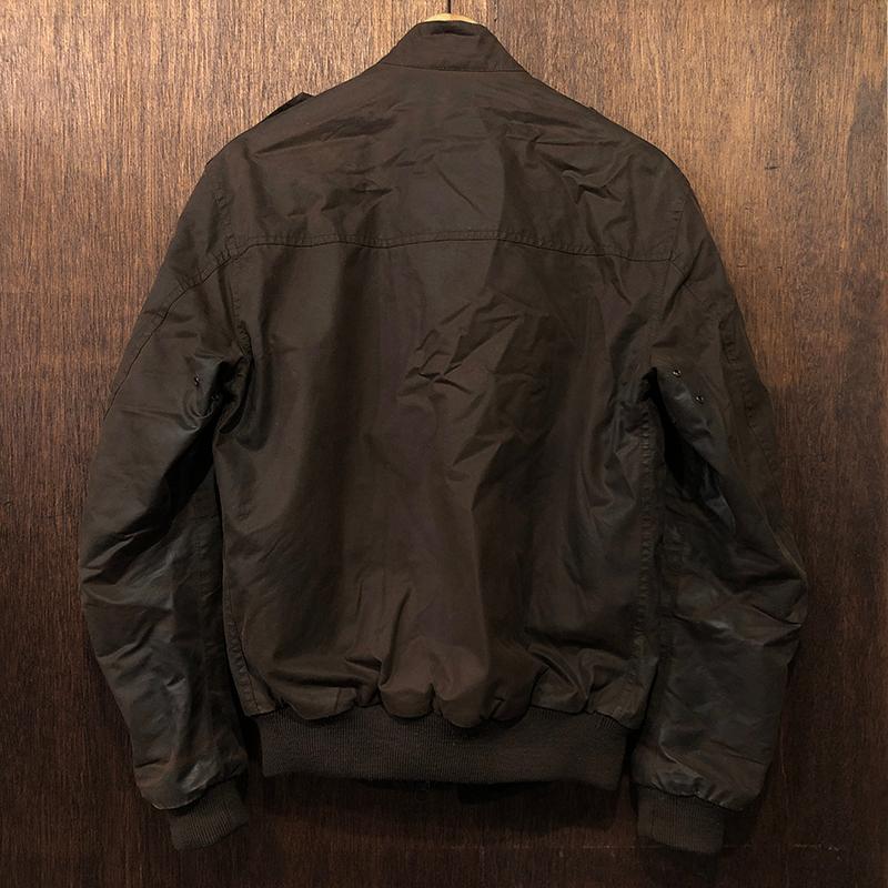 Barbour Wax Flyer Jacket Rustic Brown 3warrant Small Made in Barbour Wax Flyer Jacket Rustic Brown 3warrant Small Made in