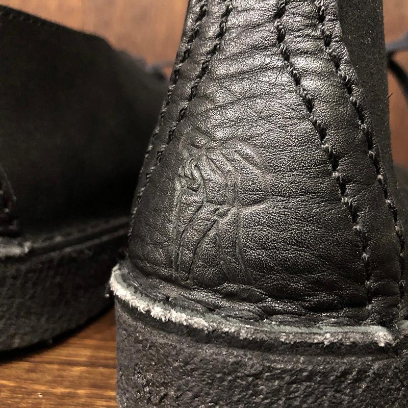 クラークス デザートトレック 英国製 US81/2 レザー ブラック 希少 廃盤 Clarks Desert Trek Black Suede Leather GB8-1/2 US9 Made in