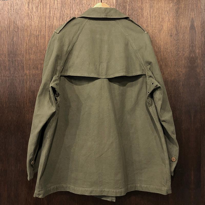 French Army M38 Double Breasted Motor Cycle Coat Military Jacket Mint フランス軍 M38 ダブルブレスト モーターサイクルコート 初期ウッドボタン｜olds｜11