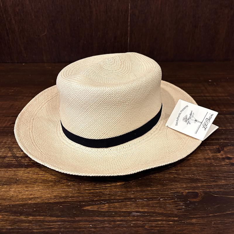 L.L. Bean Old Authentic Ecuador Genuine Panama Hat Undulating