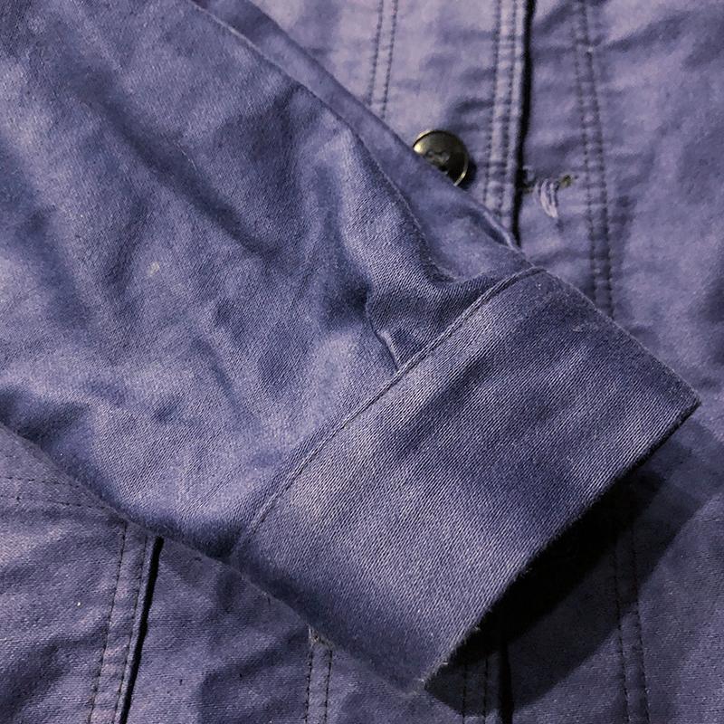 Mont Kemmel Botton Villefranche Blue Moleskin Work Jacket 50 With Paper Tag モンケメル  ブルー モールスキン ワーク ジャケット フラッシャー紙タグ付属｜olds｜17