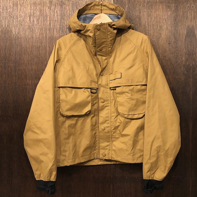Orvis Fishing Gore-Tex All Weather Wading Jacket Camel Mint オービス ゴアテックス  フライフィッシング ウェーディング ジャケット キャメルカラー Sサイズ