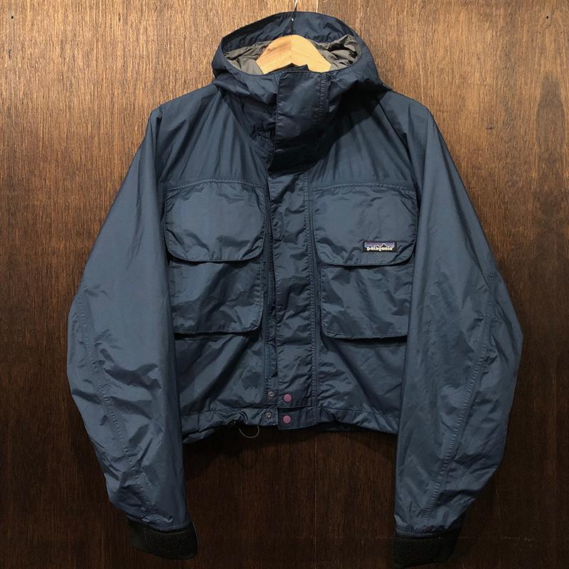 Patagonia Deep Wading Jacket Stone Blue Hunter Green S S01 Deadstock パタゴニア  ディープ ウェーディング フィッシング ジャケット デッドストック :