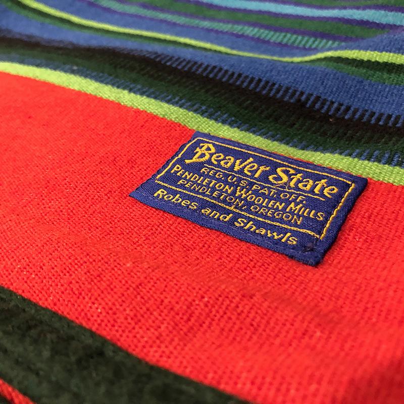PENDLETON Pendleton Beaver State Blanket Red Navy black PENDLETON Pendleton Beaver State Blanket Red Navy black