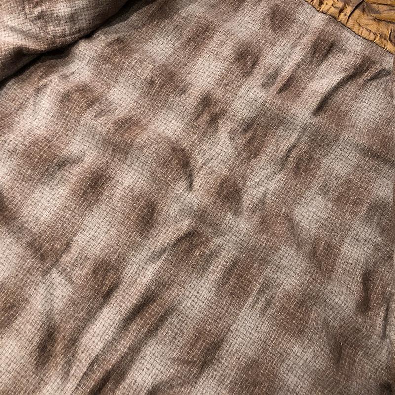 TOWNCRAFT PENNEYS オンブレチェック シャツ M ブラウン 古着 PENNEYS Penneys Towncraft Wool Ombre Shadow Check Brown Gray