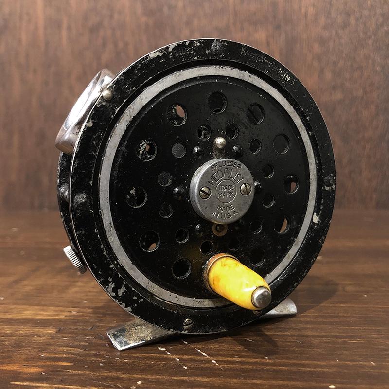 Pflueger Early Medalist 1494 Round Line Guard Vintage Fly Reel フルーガー メダリスト1494 ラウンドラインガード 初期メダリスト フライリール｜olds｜20