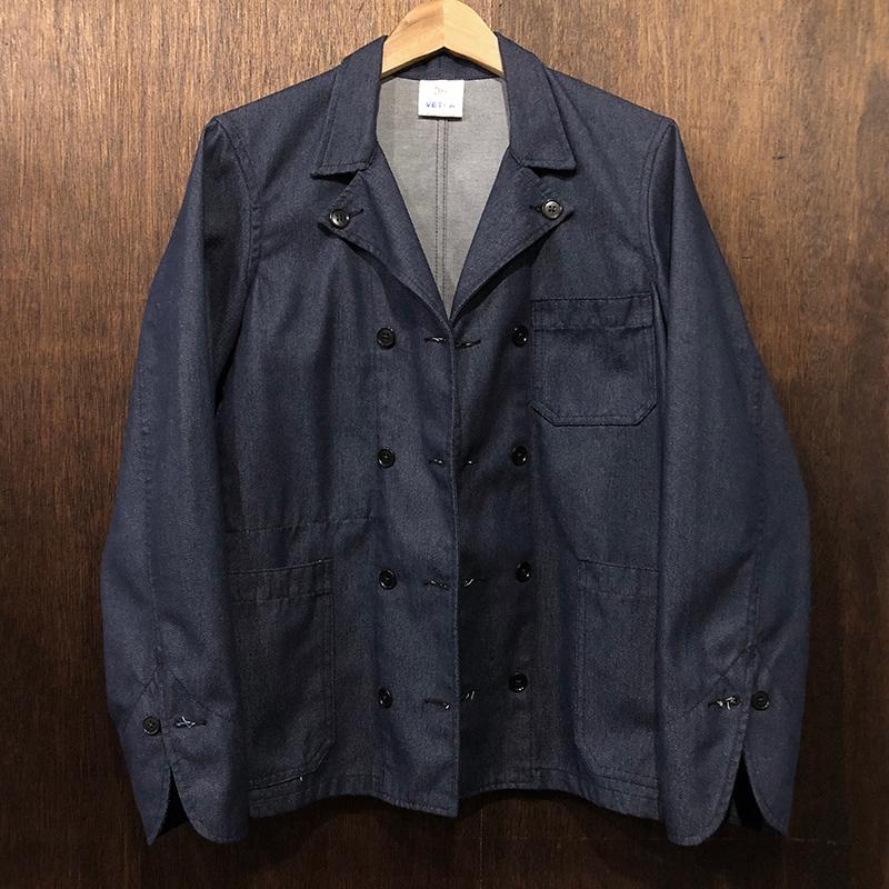 Vetra Denim Double Breasted Butcher Cook Work Jacket 36 Made Vetra Denim Double Breasted Butcher Cook Work Jacket 36 Made