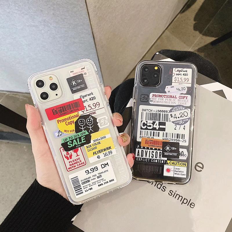 Iphone11 ケース おしゃれ 韓国 11pro 11promax スマホ 携帯 ケース カバー ユニセックス ラベルタイプ シンプル ステッカー キュート おしゃれ ソフト Ipcase1 Closetroom 通販 Yahoo ショッピング