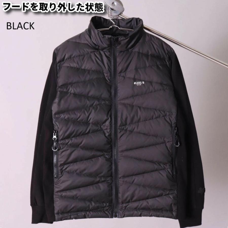 LUXE/R ] (3色) ラグジュ ストレッチ＆裏起毛＆ダウンフェザー生地