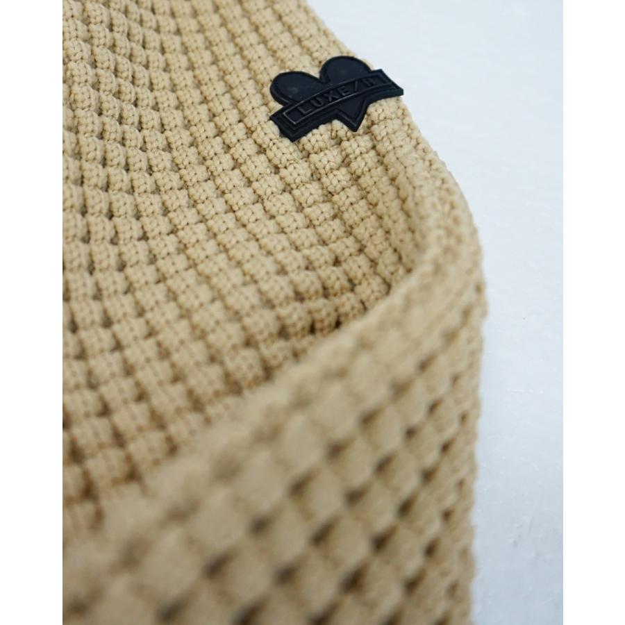 LUXE/R（ラグジュ） (3色) ダウンフェザー＆ワッフル生地切り替えzip