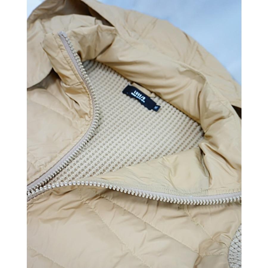 LUXE/R（ラグジュ） (3色) ダウンフェザー＆ワッフル生地切り替えzip