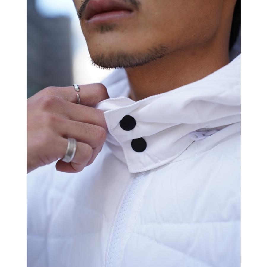 LUXE/R（ラグジュ） (3色) ダウンフェザー＆ワッフル生地切り替えzip