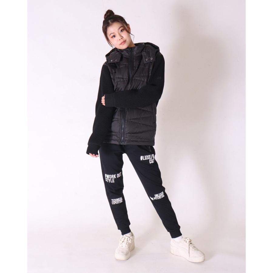 LUXE/R GOLF ダウンフェザーワッフル切替えパーカー45763WHL LUXE/R（ラグジュ） (3色) ダウンフェザー＆ワッフル生地切り替えzip