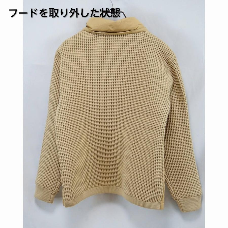 LUXE/R（ラグジュ） (3色) ダウンフェザー＆ワッフル生地切り替えzip