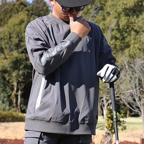 LUXE/R（ラグジュ） (3色) ストレッチ布帛 長袖プルオーバー 撥水加工 