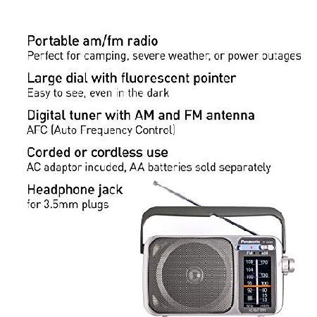 Panasonic RF-2400 AM/FM Radio Silver by Panasonic [並行輸入品] 並行輸入品】 Panasonic RF-2400 AM/FM Radio, Silver by