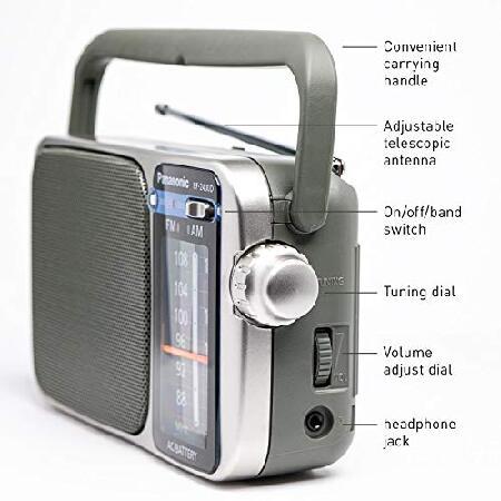 並行輸入品】 Panasonic RF-2400 AM/FM Radio, Silver by