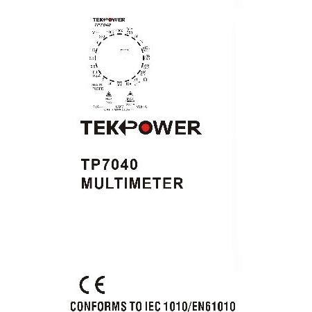 Tekpower TP7040 20レンジ AC/DC アナログマルチメーター 汎用 高精度で精巧なディテール、強力ニードル｜olg｜06
