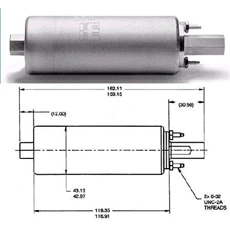 並行輸入品】 Walbro GSL392-400-939 Inline Fuel Pump 255LPH HIGH