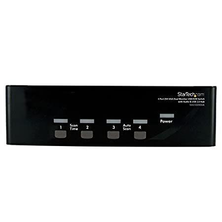 【並行輸入品】 StarTech.com 4ポートDVI/VGAデュアルモニタ対応KVMスイッチ SV431DDVDUA