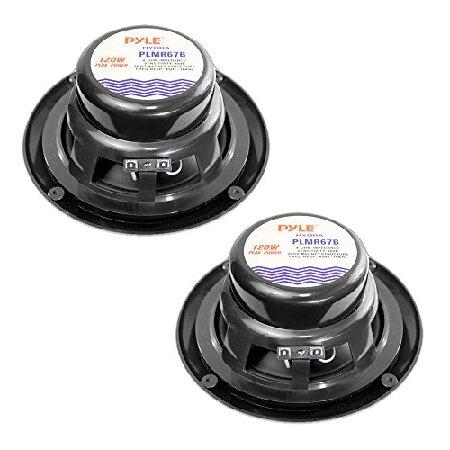 【並行輸入品】 Pyle PLMR67B 6 1/2 inch Dual Cone Waterproof Stereo Speakers