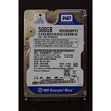 wd5000bpvt、デルScorpio Blue 500 GB 5400 RPM 2.5 
