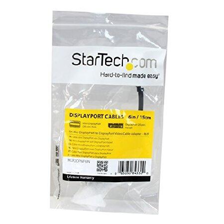 【並行輸入品】 StarTech.com Mini DisplayPort - DisplayPort 変換アダプタ/15cm/ディスプレイポート 1.2/4K60Hz/mDPオス - DPメス MDP2DPMF6IN | ブランド登録なし | 03