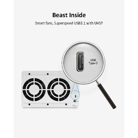 開封・未使用】テラマスター D5-300 USB 外付けHDD シルバー 並行輸入