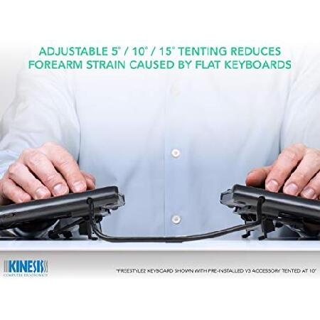 【並行輸入品】 Kinesis Freestyle2 Ergonomic Keyboard w/ V3 Lifters for PC (9" Separation)_4