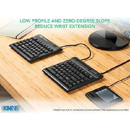 【並行輸入品】 Kinesis Freestyle2 Ergonomic Keyboard w/ V3 Lifters for PC (9" Separation)_5