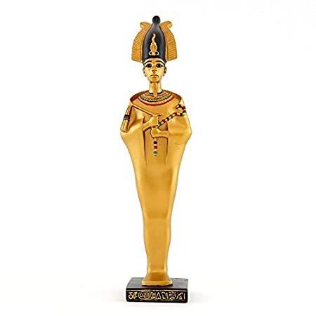 【一部予約販売中】 トップコレクション8.75"エジプトのオシリス像に金色のアクセントの手塗り樹脂【並行輸入品】 オブジェ、置き物
