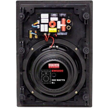 【並行輸入品】 Earthquake 1 PR. 8\"In-Wall Speakers, Kevlar Cones, 12 DB Xover, +/- 3DB Switches (B/T), Magnetic Grillesの画像