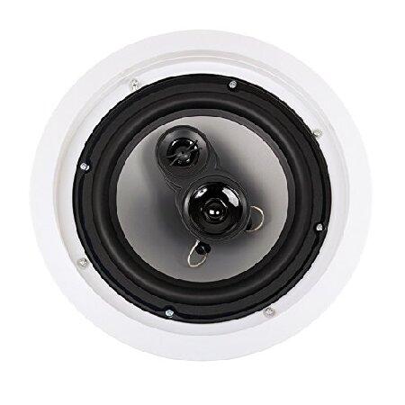 【並行輸入品】 Acoustic Audio CS-IC83 in Ceiling 8\" Speaker 4 Pair Pack 3 Way Home Theater 2800 Wattの画像