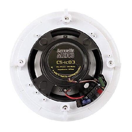 【並行輸入品】 Acoustic Audio CS-IC83 in Ceiling 8\" Speaker 4 Pair Pack 3 Way Home Theater 2800 Wattの画像
