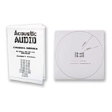 【並行輸入品】 Acoustic Audio CS-IC83 in Ceiling 8\" Speaker 4 Pair Pack 3 Way Home Theater 2800 Wattの画像