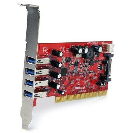 StarTech.com SuperSpeed USB 3.0 4ポート増設PCIカード SATA電源コネクタ搭載 最大900mAまでUSBバスパワー供給可能 PCIUSB3S4(並行輸入品)｜olg｜02