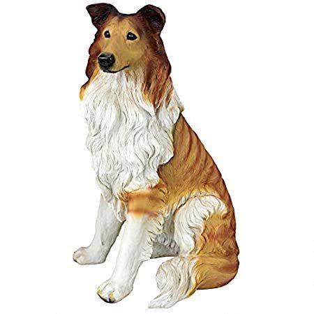 専門店では デザイントスカーノQL6925長髪コリー犬の像フルカラーの現実的な【並行輸入品】 オブジェ、置き物